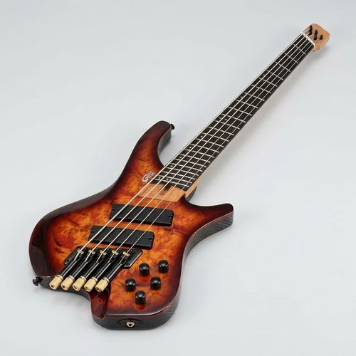 Gosila 5 String Headless Electric Bass Guitar with fanned frets