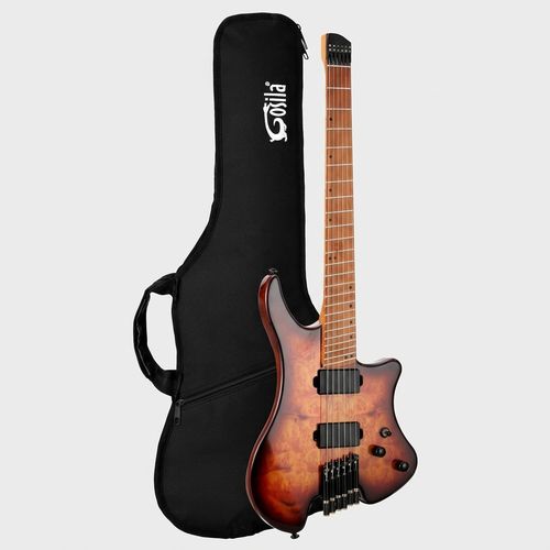 Gosila 6 String Headless Electric Guitar with fanned frets