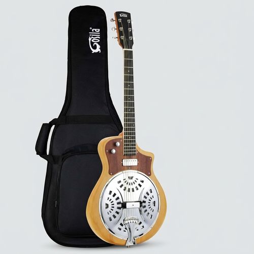 Gosila 6-String Electric Resonator Guitar solid paulownia body